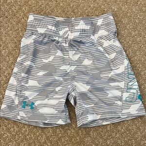 Under Armour Gray and White Graphic Shorts